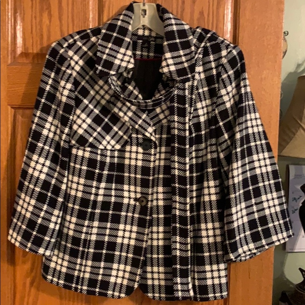 Trouser coat (new w/o tags) black white